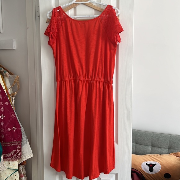 ✨2for15✨ Forever21 reddish orange cotton jersey dress - Picture 6 of 6